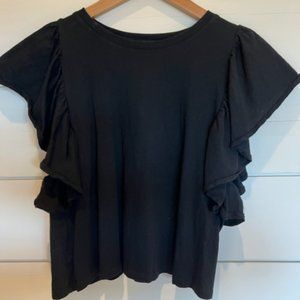 Zara Sleeveless Ruffle Top